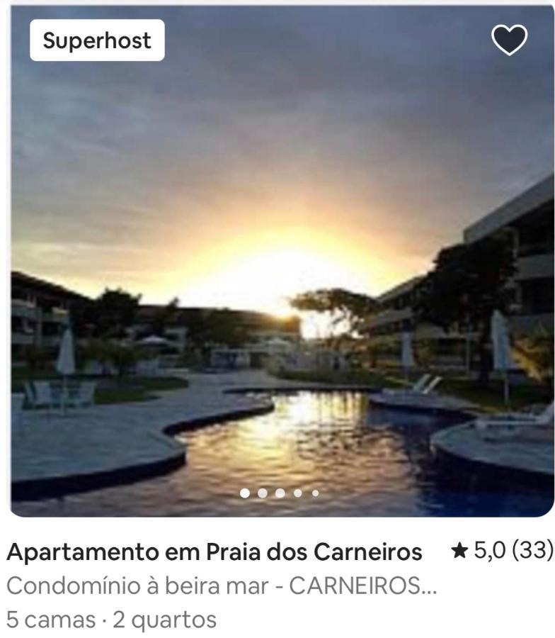 Flat Praia Dos Carneiros - Condominio Na Beira-Mar - 타만다레 외부 사진